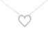.25ct Diamond Heart Love Pendant Sterling Silver by Bids.com
