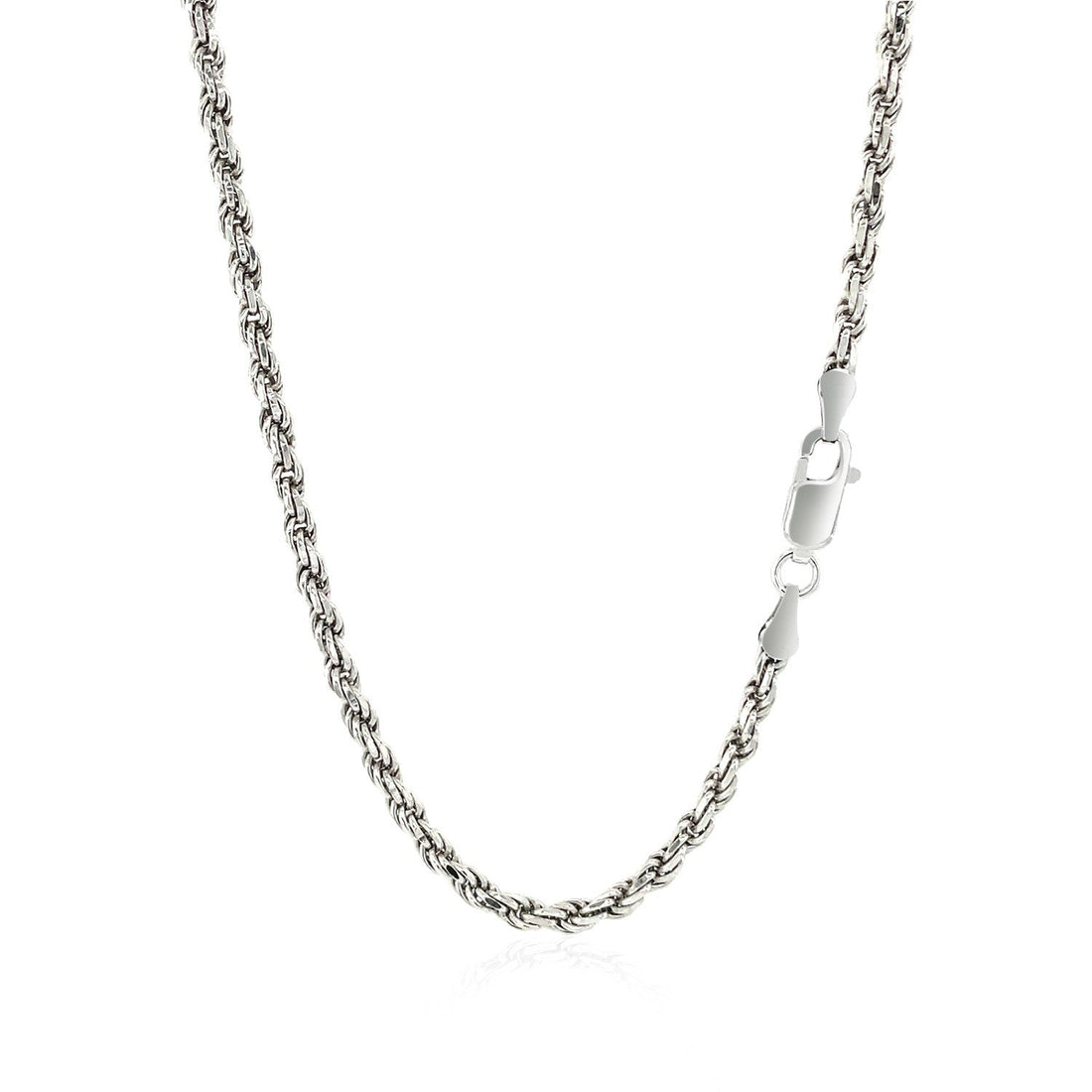 Sterling Silver 2.9mm Diamond Cut Rope Style Chain by Bids.com