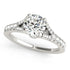 14k White Gold Split Shank Prong Set Diamond Engagement Ring (1 3/8 cttw) by Bids.com