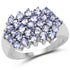 2.03 Carat Genuine Tanzanite .925 Sterling Silver Ring by Bids.com