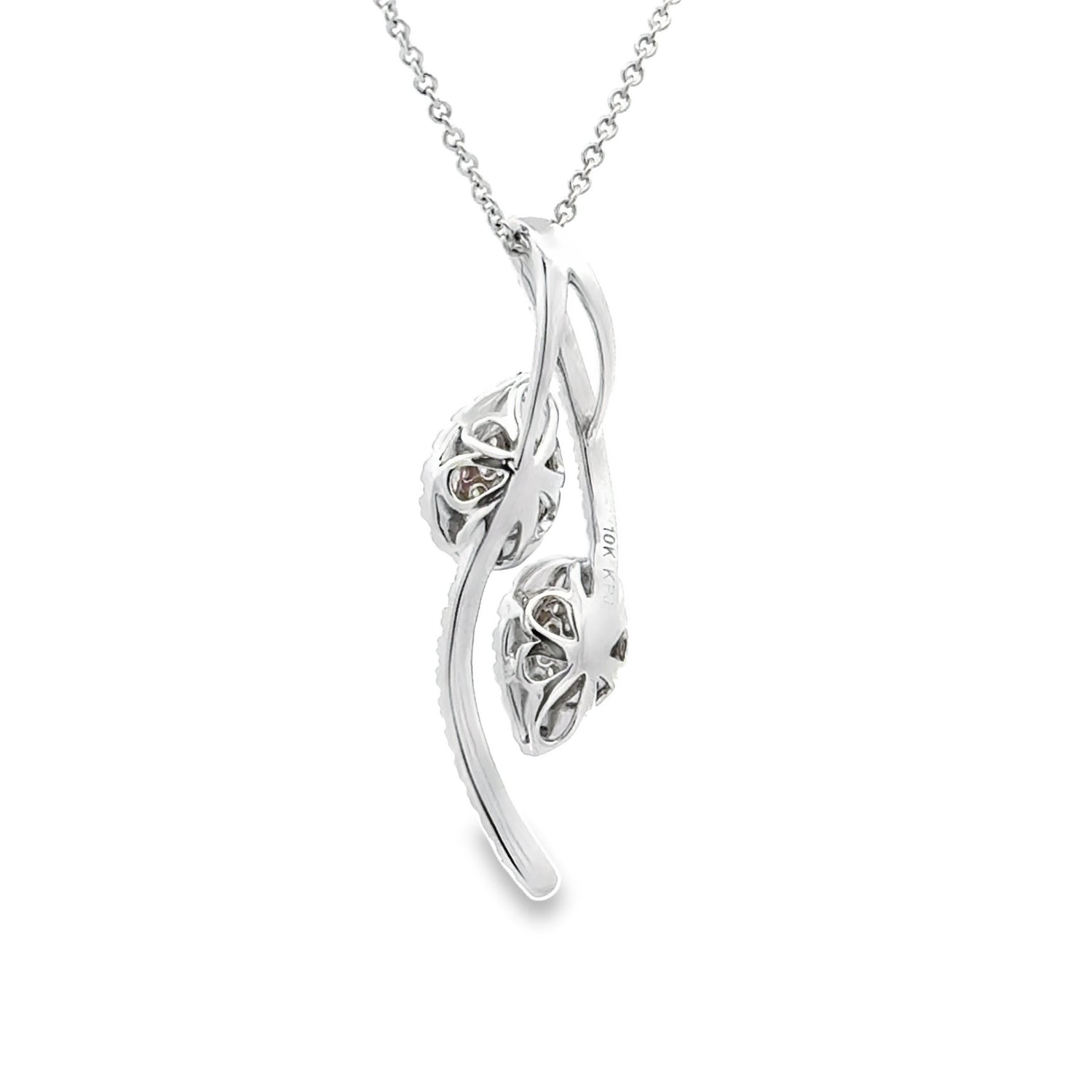 Genuine .50ct Diamond Fashion Pendants 10KT White Gold by Bids.com