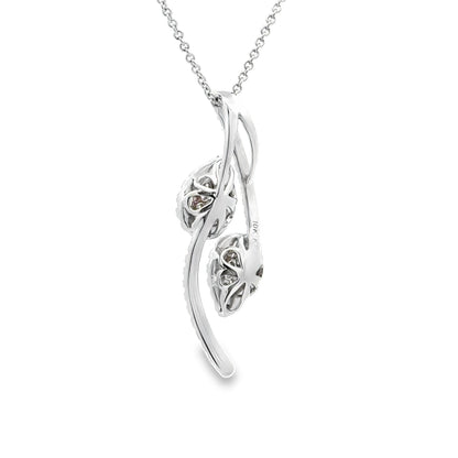 Genuine .50ct Diamond Fashion Pendants 10KT White Gold by Bids.com