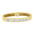 14K Yellow Gold 3 5/8 cttw Invisible Set Princess-Cut Diamond ID Tennis Bracelet (I-J Color, SI1-SI2 Clarity) - Size 7" by Bids.com