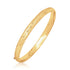 14k Yellow Gold Diamond Cut Design Dome Motif Children&