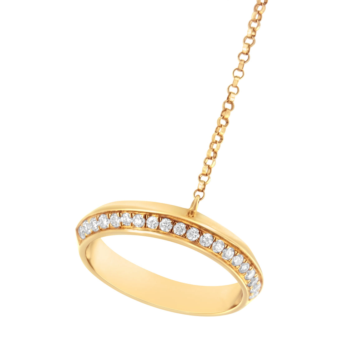 14K Yellow Gold 1/4 Cttw Diamond Ring and Bracelet Hand Chain (G-H Color, SI1-SI2 Clarity) - 7" by Bids.com