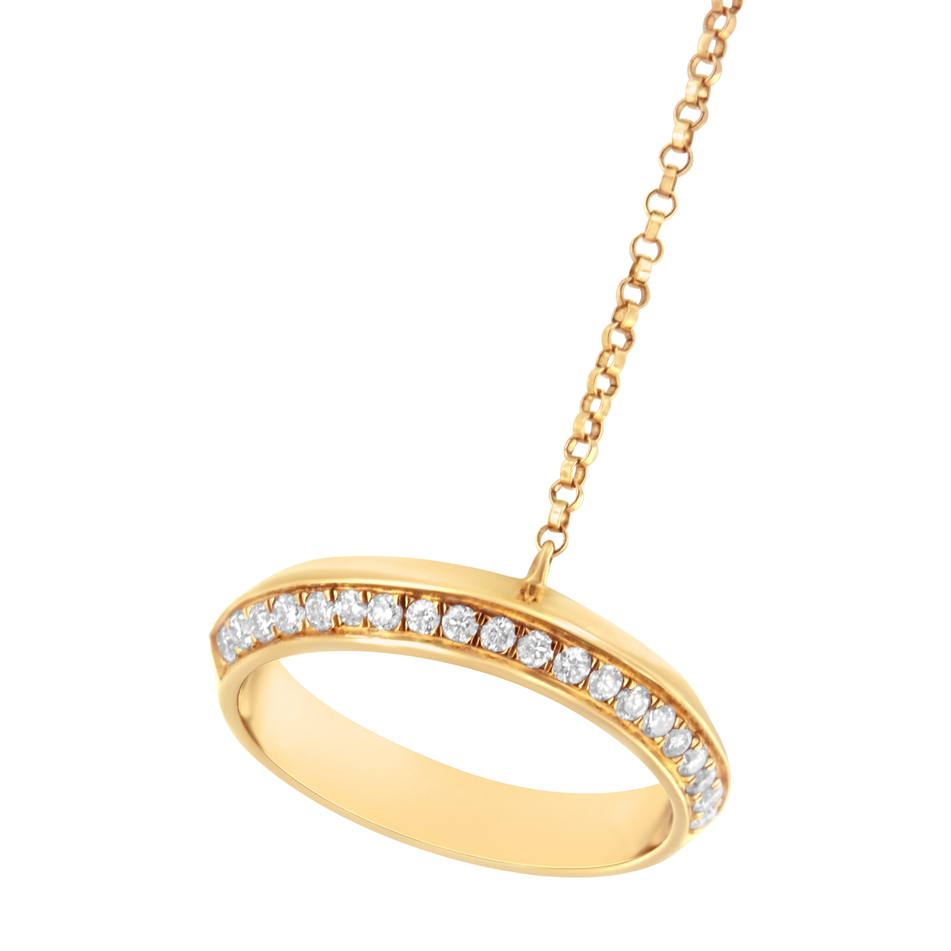 14K Yellow Gold 1/4 Cttw Diamond Ring and Bracelet Hand Chain (G-H Color, SI1-SI2 Clarity) - 7" by Bids.com
