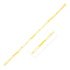 14k Yellow Gold 7 inch Alternating Paperclip Chain Link and Gold Bar Bracelet by Bids.com