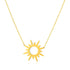 14K Yellow Gold Sunburst Necklace by Bids.com