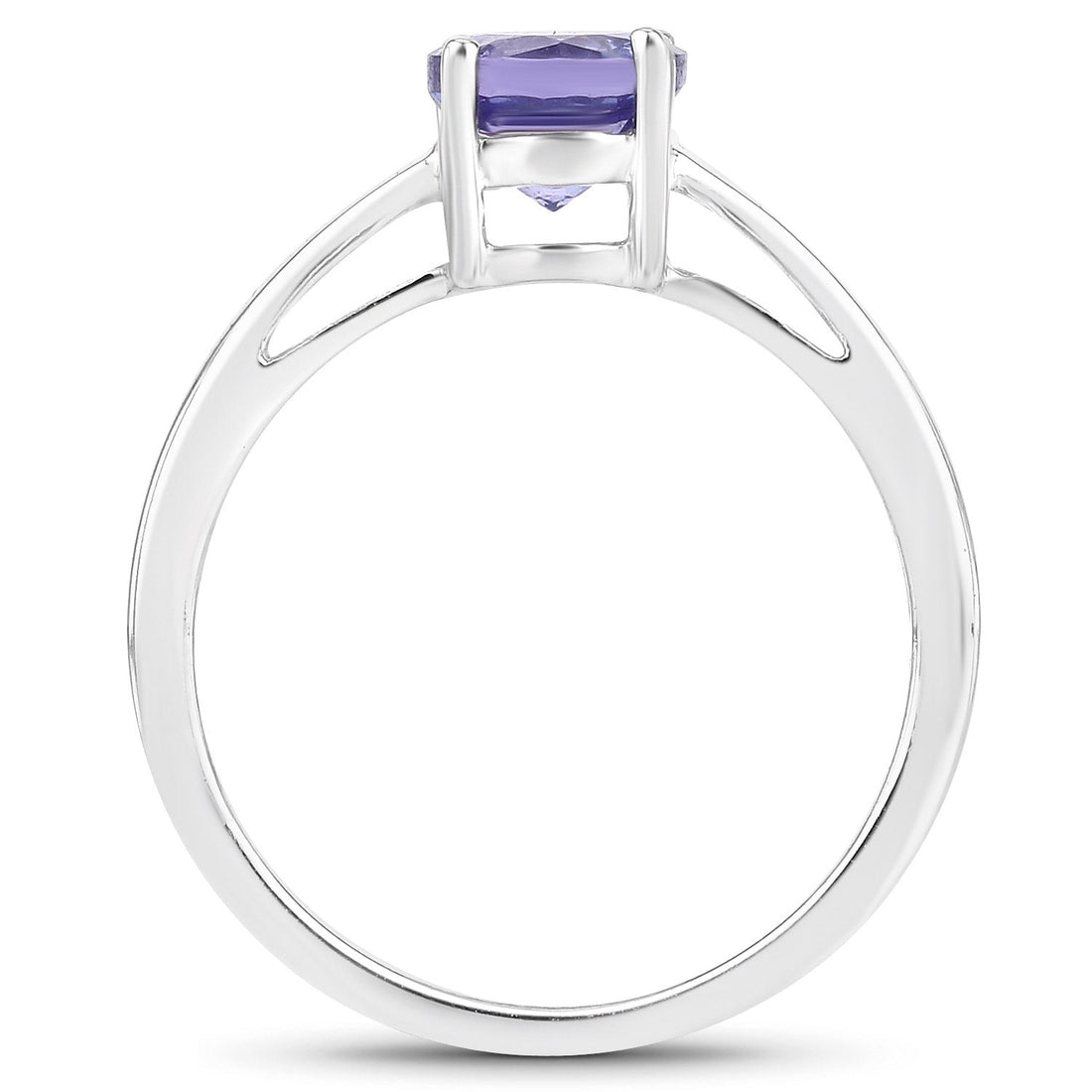 0.95 Carat Genuine Tanzanite .925 Sterling Silver Ring by Bids.com