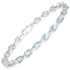 7.00 Carat Genuine Aquamarine .925 Sterling Silver Bracelet  DestGlow