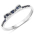 0.31 Carat Genuine Blue Sapphire 14K White Gold Ring  DestGlow