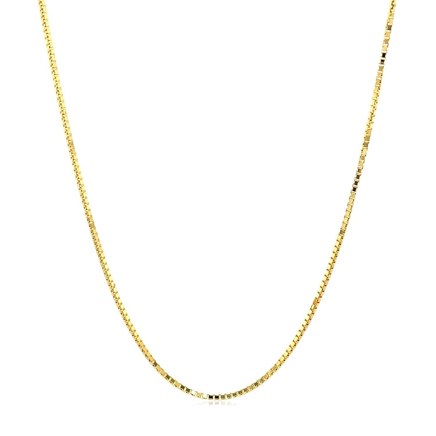 14k Yellow Gold Octagonal Box Chain 1.0mm by Bids.com