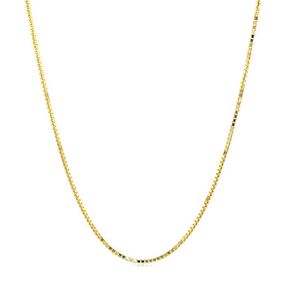 14k Yellow Gold Octagonal Box Chain 1.0mm by Bids.com