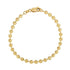 Moon Cut Bead Chain Bracelet in 14k Yellow Gold  (4.00 mm)  DestGlow