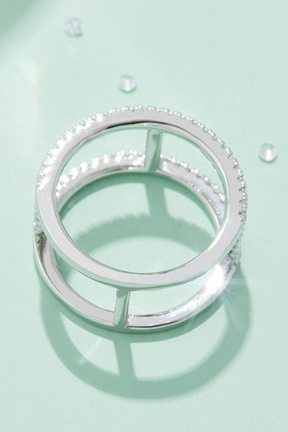 Always Get Better Sparkala™ Box Ring (Platinum Over Pure Sterling Silver) by Sparkala