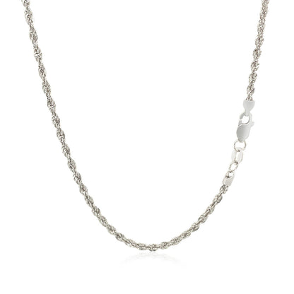 2.0mm 14k White Gold Light Rope Chain by Bids.com