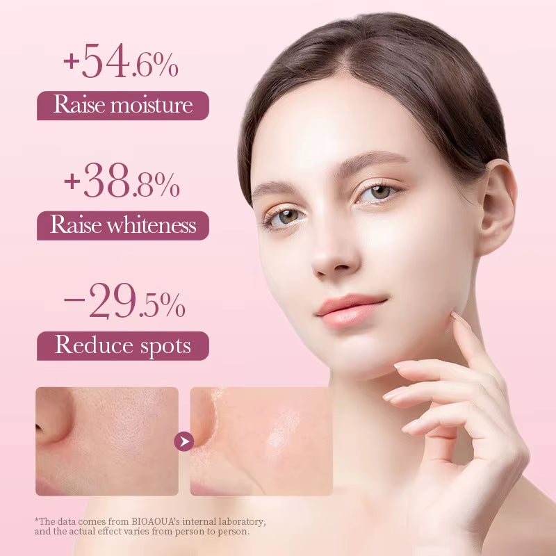 12Pc Rose Flower Extract Face Mask Korean Whitening Sheet Mask Moisturizing Mask Nourishing Skincare Facial Korean Fresh Product by Korean Skin Care