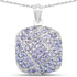 2.73 Carat Genuine Tanzanite .925 Sterling Silver Pendant  DestGlow