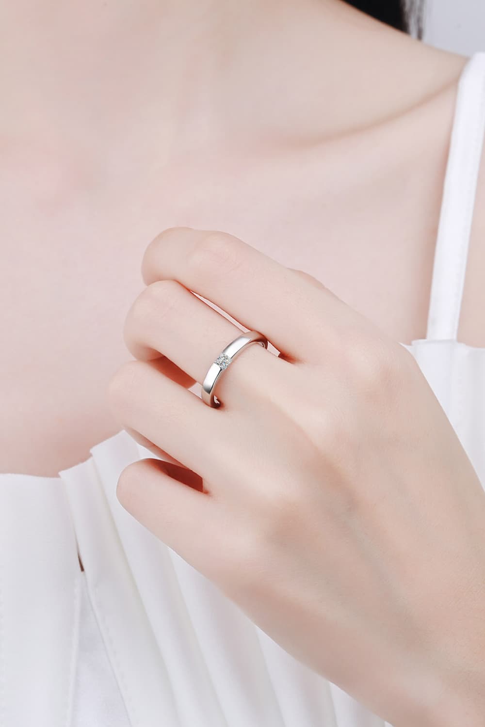 Inlaid Sparkala™ Rhodium-Plated Ring by Sparkala