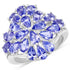 4.20 Carat Genuine Tanzanite .925 Sterling Silver Ring by Bids.com