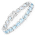 44.00 Carat Genuine Blue Topaz .925 Sterling Silver Bracelet by Bids.com