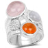 5.96 Carat Genuine Multi Stone .925 Sterling Silver Ring by Bids.com