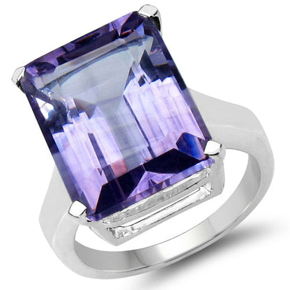 11.47 Carat Genuine Amethyst .925 Sterling Silver Ring by Bids.com