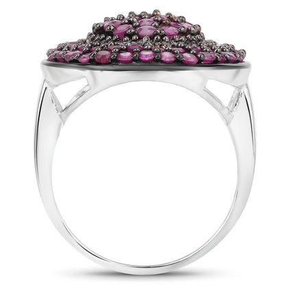 3.11 Carat Genuine Ruby .925 Sterling Silver Ring by Bids.com