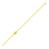 14k Yellow Gold Chain Bracelet with Polished Knot  DestGlow