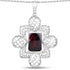 8.00 Carat Genuine Garnet .925 Sterling Silver Pendant by Bids.com