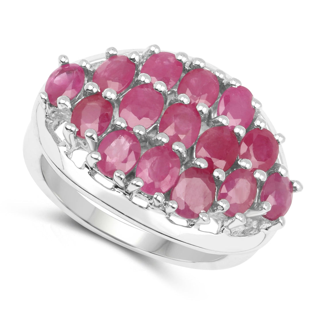 3.00 Carat Genuine Ruby .925 Sterling Silver Ring by Bids.com