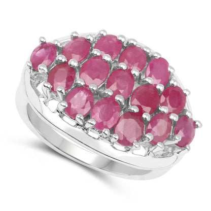 3.00 Carat Genuine Ruby .925 Sterling Silver Ring by Bids.com