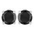 14K White Gold 2.00 Cttw Round Brilliant-Cut Black Diamond Classic 4-Prong Stud Earrings with Screw Backs (Fancy Color-Enhanced, I2-I3 Clarity) by Bids.com