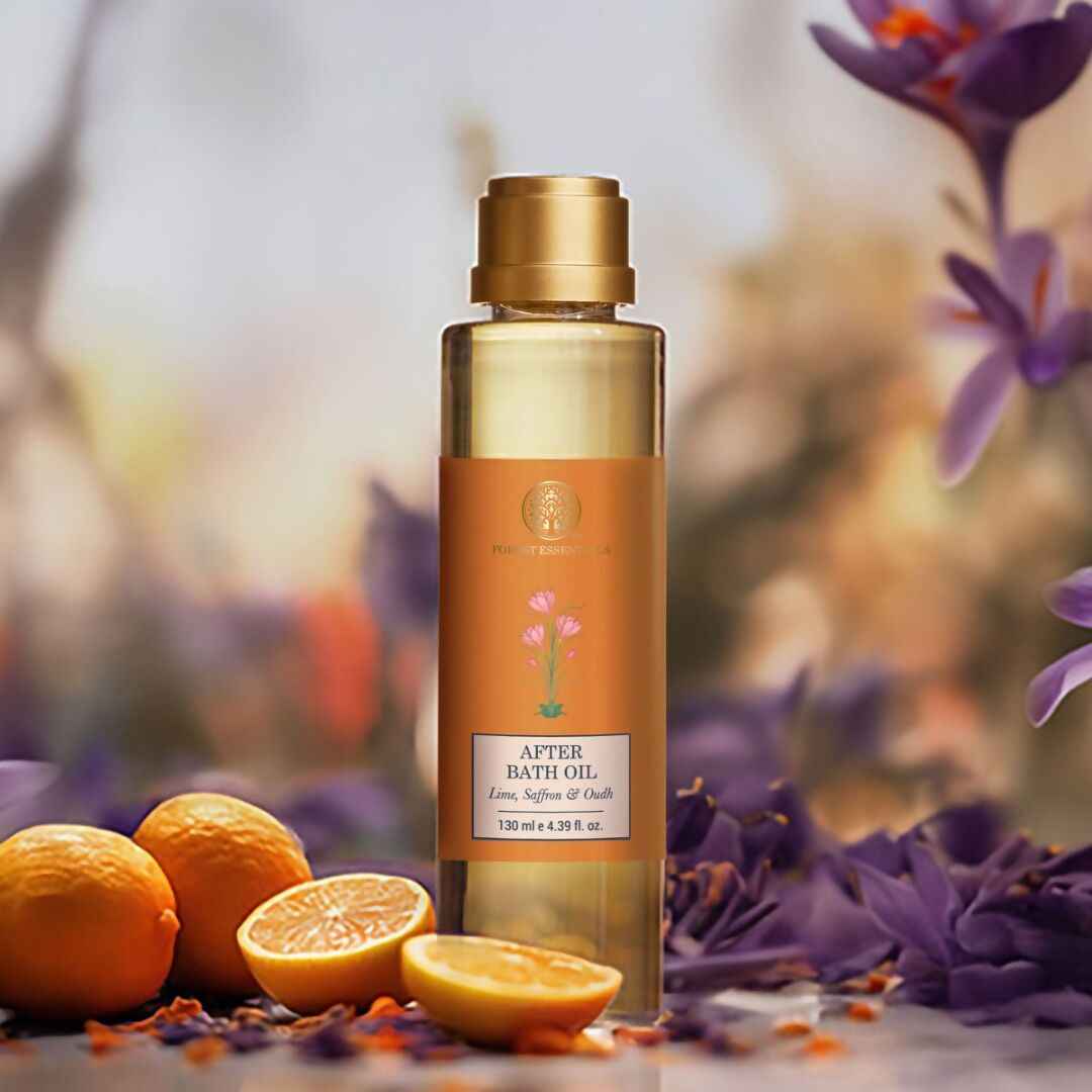 Forest Essentials After Bath Oil Lime Saffron &amp; Oudh