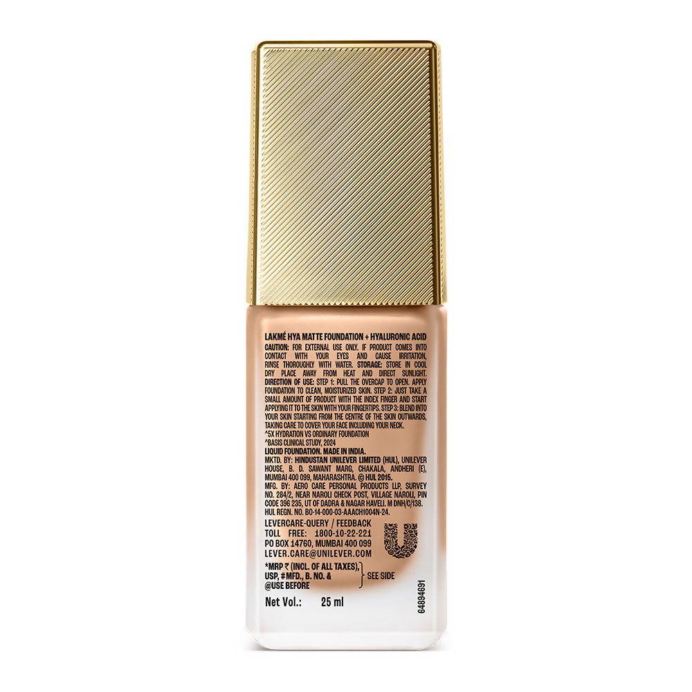 Lakme 9to5 Hya Matte Foundation + Hyaluronic Acid - Neutral Nude
