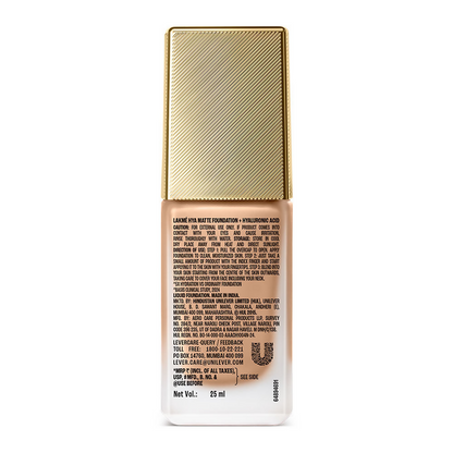 Lakme 9to5 Hya Matte Foundation + Hyaluronic Acid - Neutral Nude