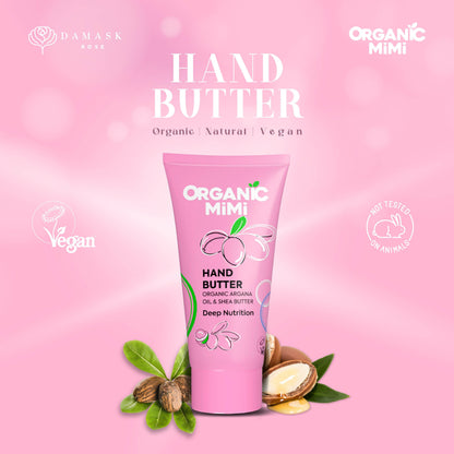 Organic Mimi, Hand Butter Deep Nutrition, 50 ml by Damask Rose