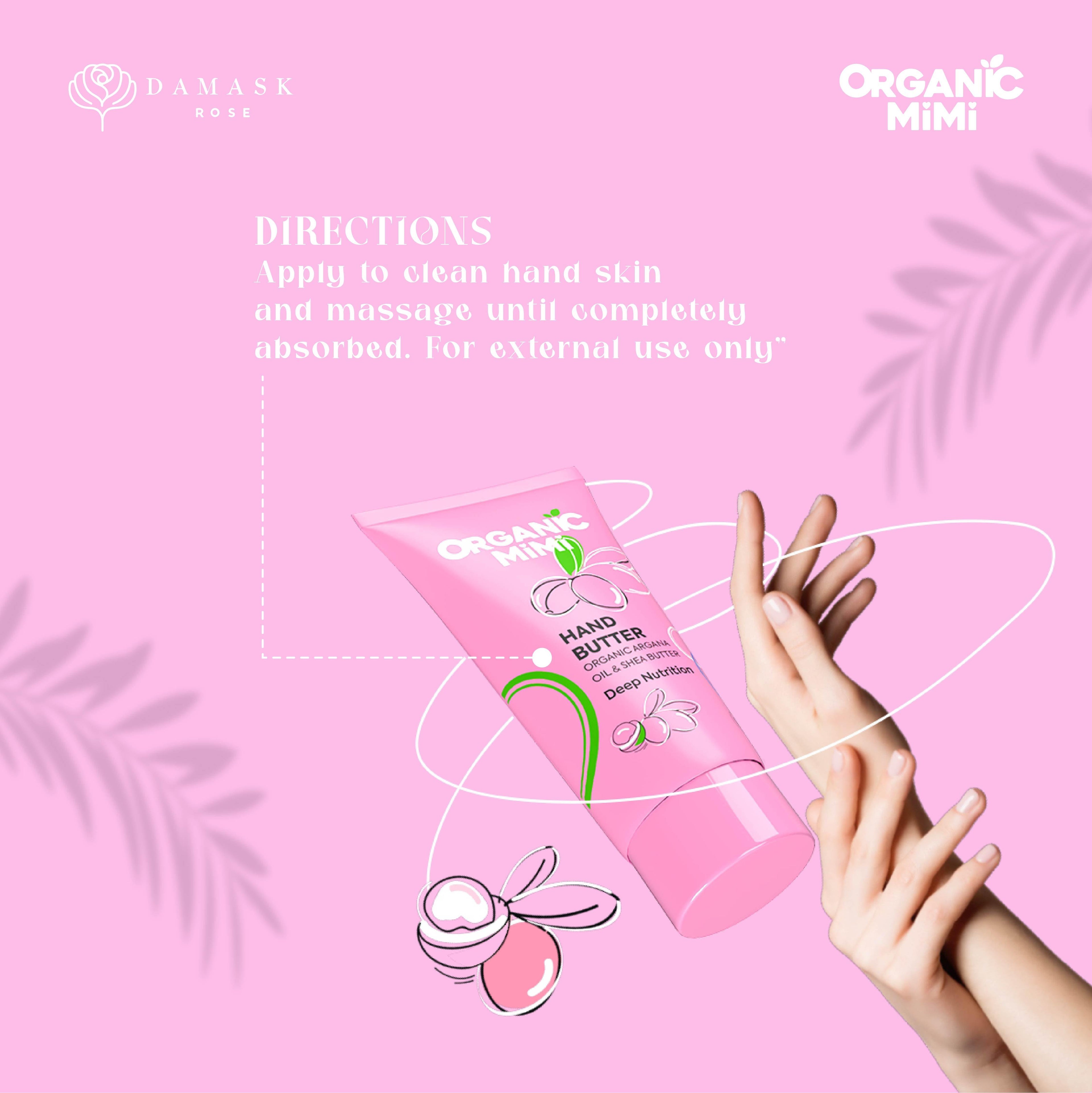 Organic Mimi, Hand Butter Deep Nutrition, 50 ml by Damask Rose