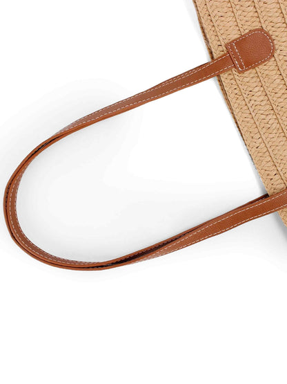 Flat Strap Trapezoid Tote  DestGlow