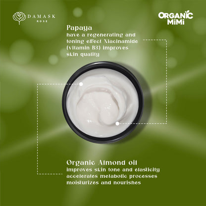 Organic Mimi, Body Cream Antiсellulite Almond &amp; Papaya, 200 ml by Damask Rose