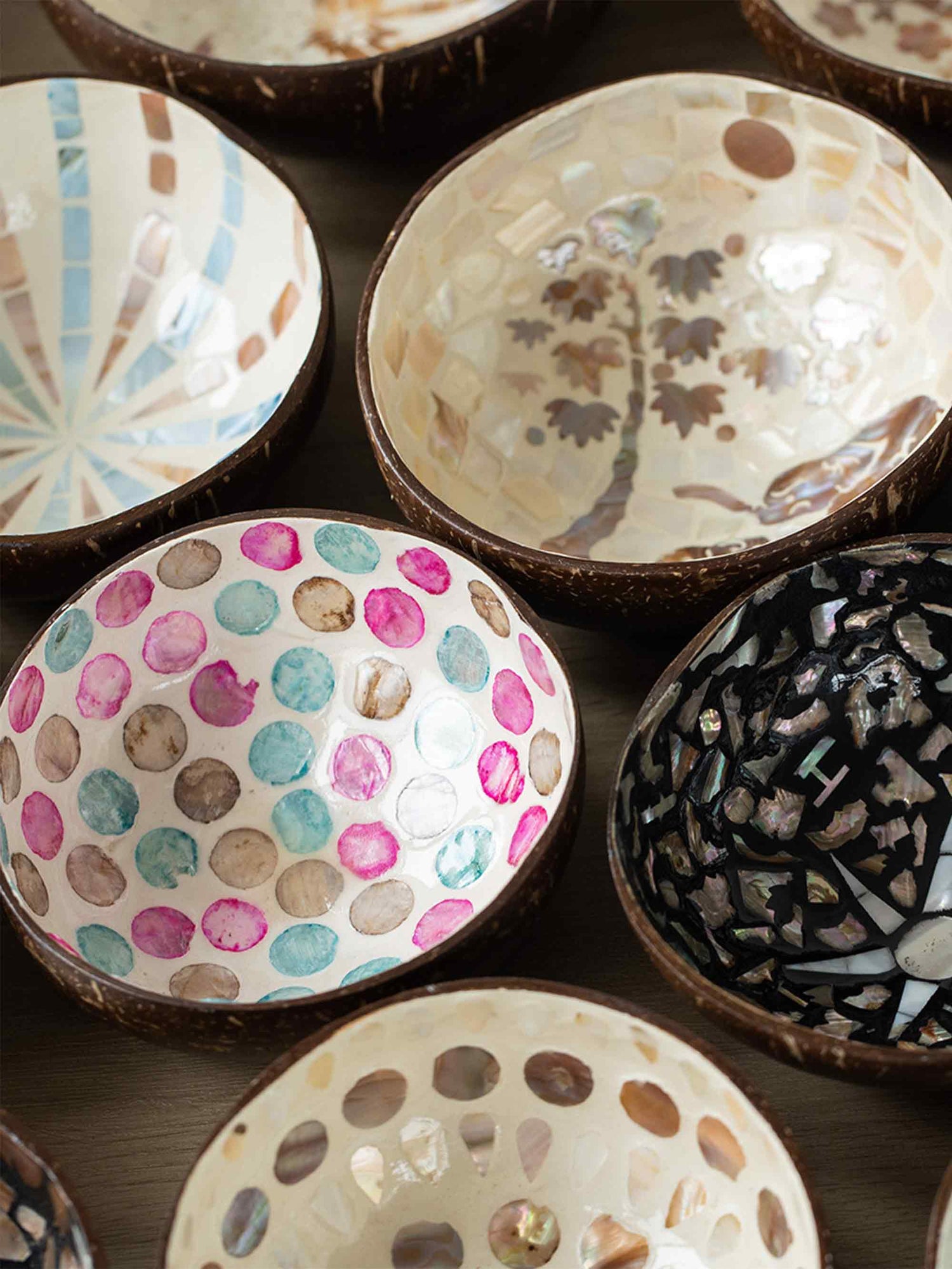 HANDMADE NATURAL SHELL COCONUT BOWL DECOR by LINTICO