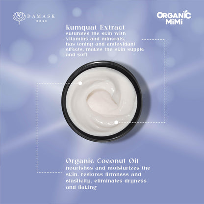 Organic Mimi, Body Cream Moisturizing Coconut &amp; Kumquat, 200 ml by Damask Rose