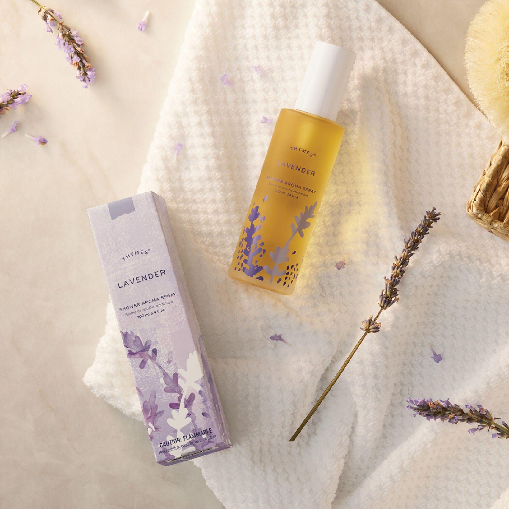 Thymes Lavender Shower Aroma Spray 3.4 Oz by Pasteur Pharmacy