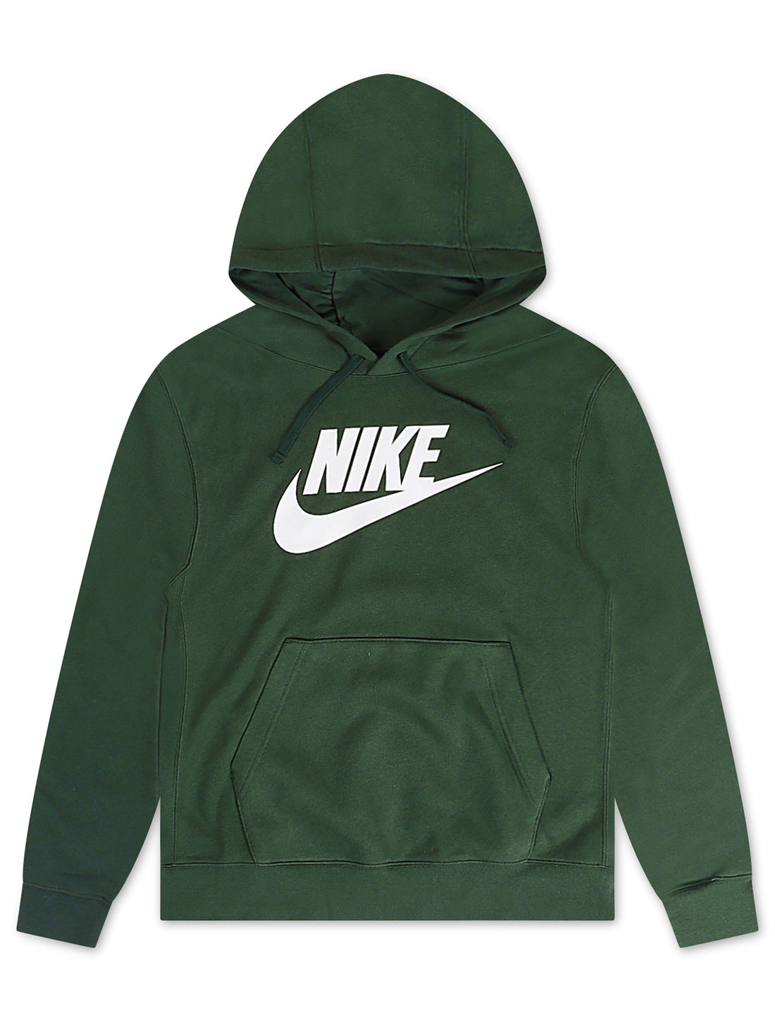 Nike Mens Sportswear Graphic Pullover Hoodie- Fir/White by Denim Exchange