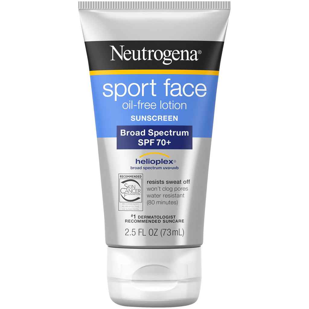 Neutrogena Sport Face Oil-Free Lotion Sunscreen Broad Spectrum SPF 70 – 2.5 Fl Oz