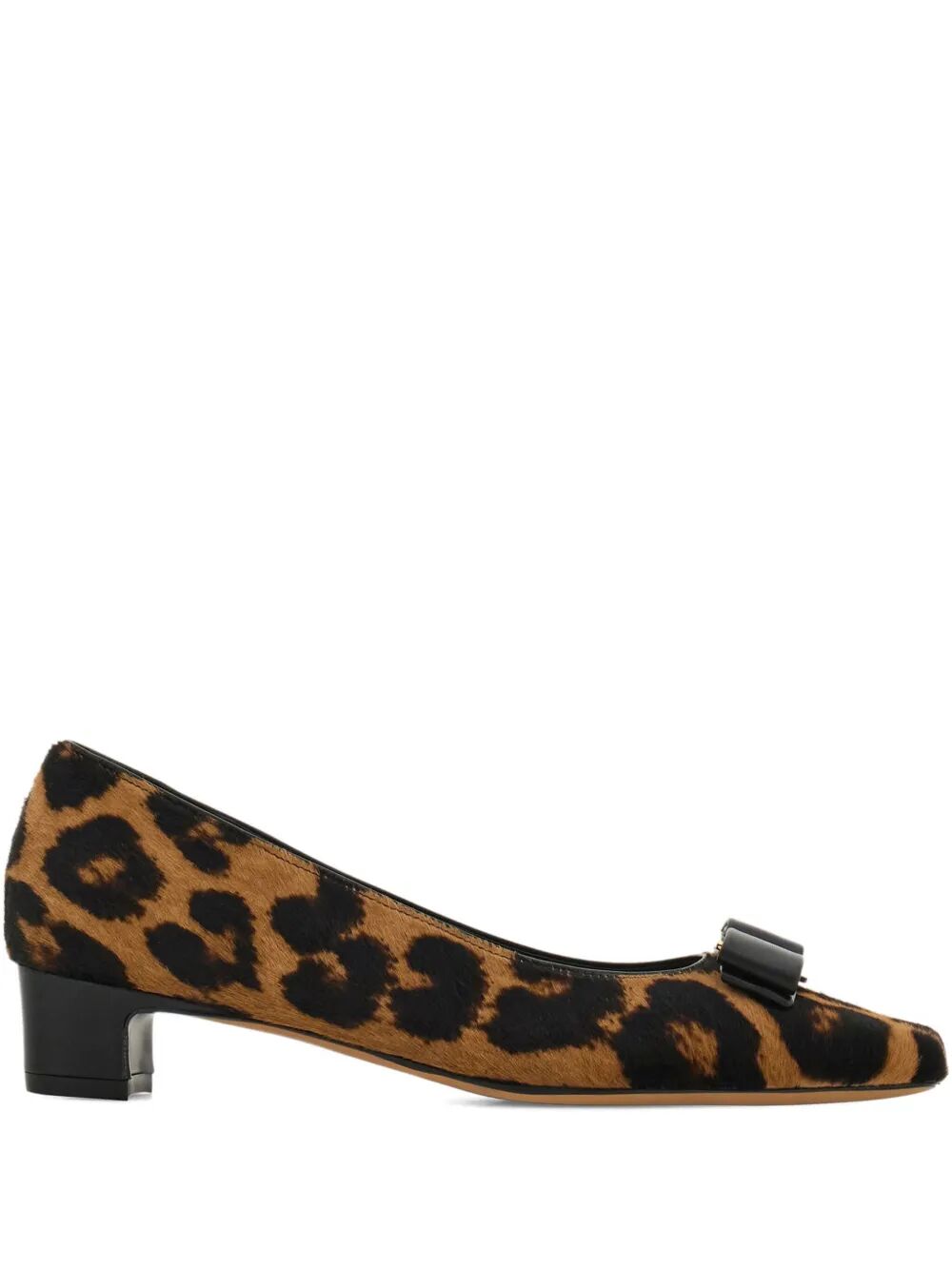 Ferragamo Women Horsehair Printed Pirri Pony Décolleté by Luosophy