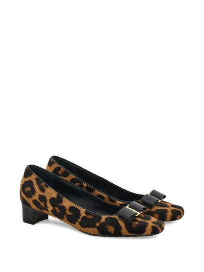 Ferragamo Women Horsehair Printed Pirri Pony Décolleté by Luosophy