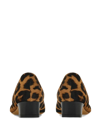 Ferragamo Women Horsehair Printed Pirri Pony Décolleté by Luosophy