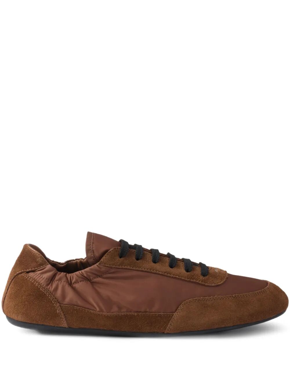 Prada Women Collapse Re-Nylon And Suede Sneakers by Luosophy