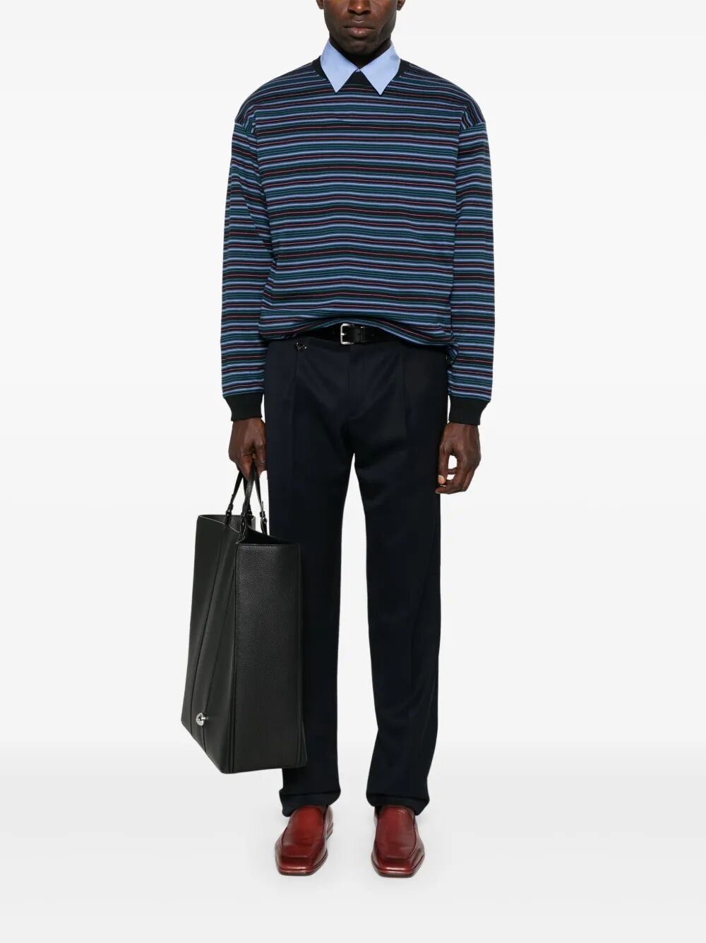 Prada Men Tapered Leg Wool Trousers by Luosophy